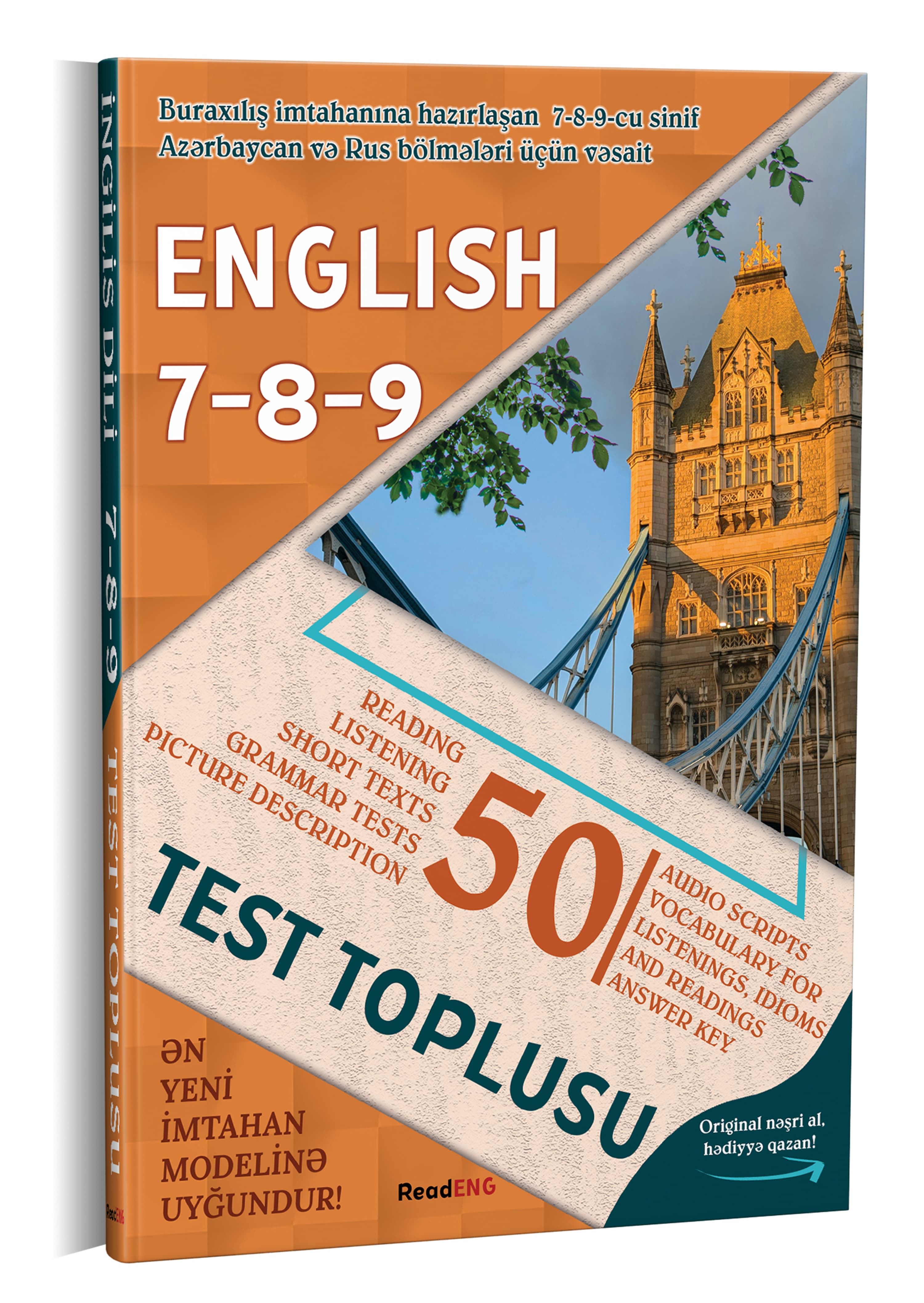 Test Toplusu English 7 - 8 - 9 sinif, müəllif ReadEng Komandası