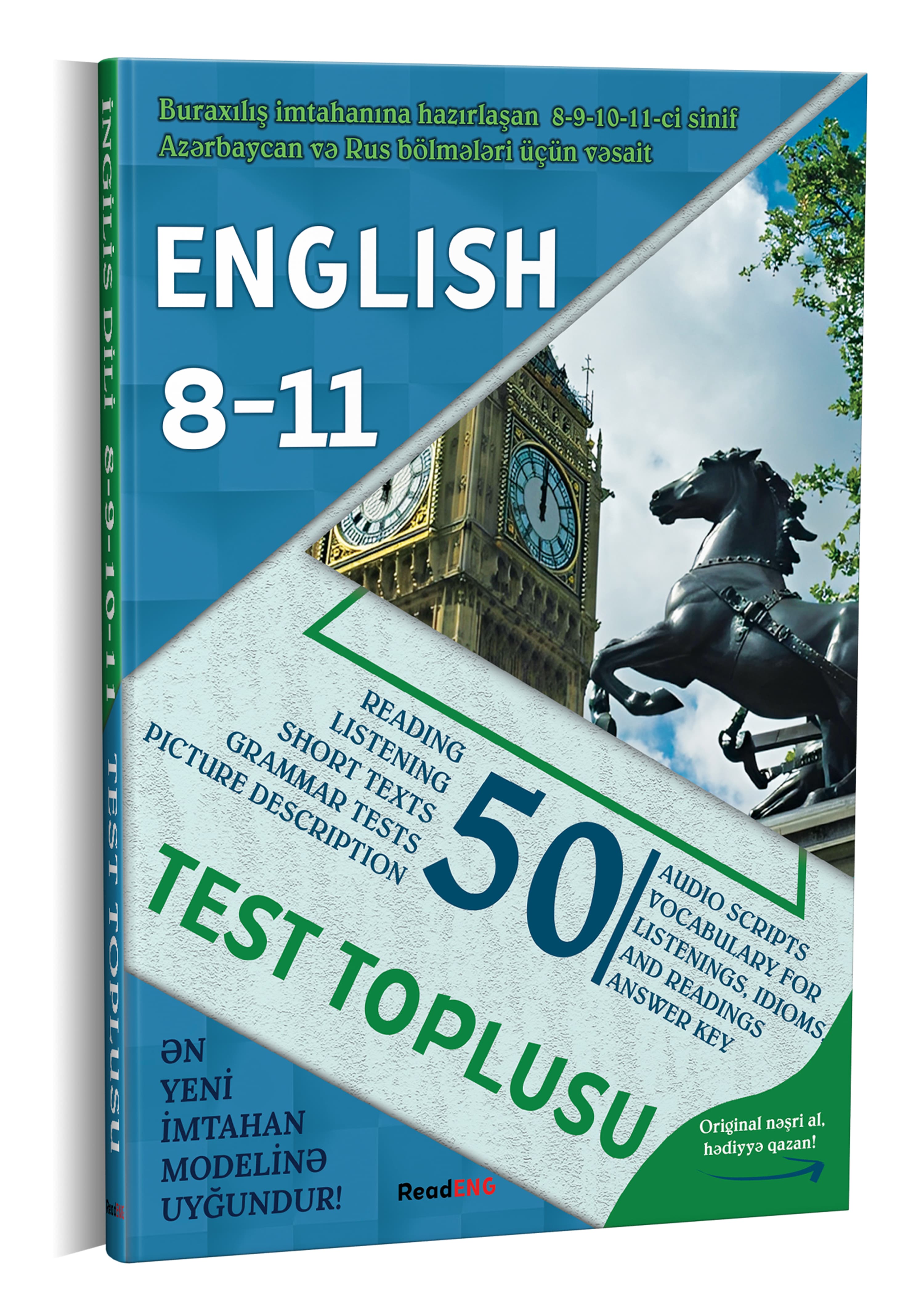 Test Toplusu English 8 - 11 sinif, azərbaycan və rus bölmələri üçün