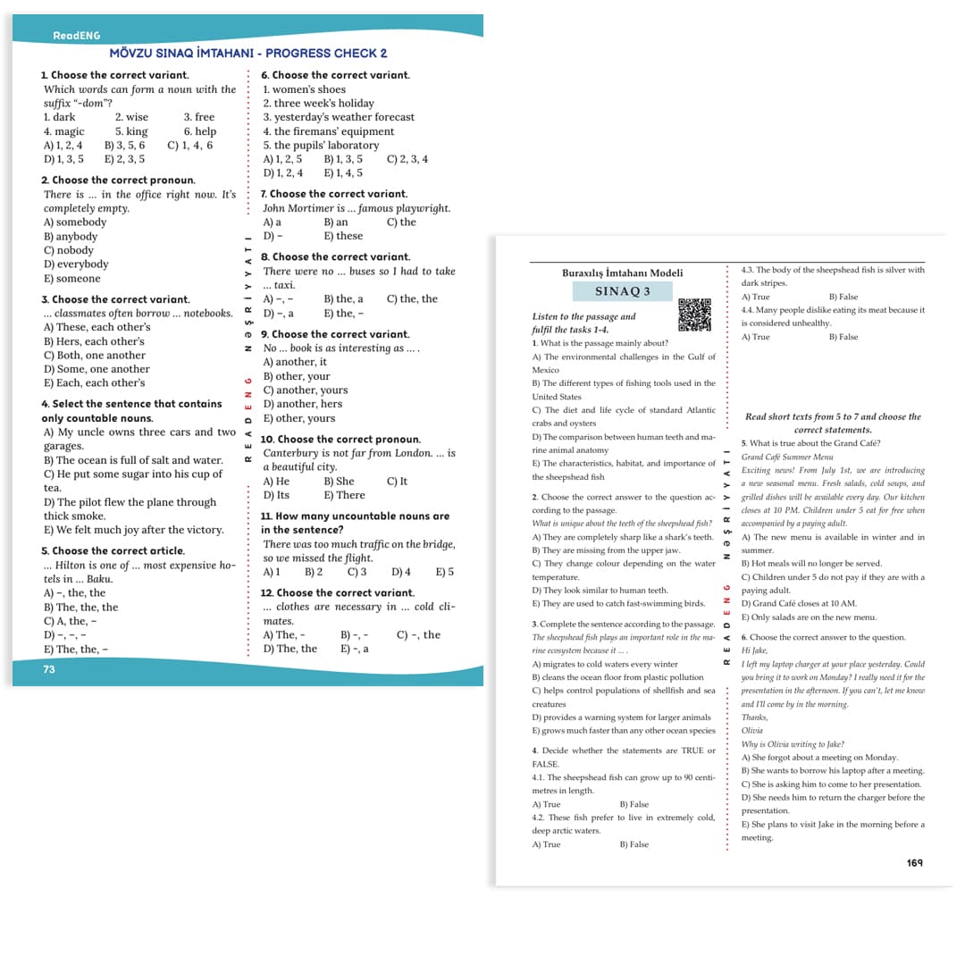 Kitab ReadENG Ingilis dili Test Toplusu kiçik şəkil 6